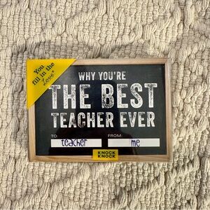 Brand New Best Teacher Ever Mini Book